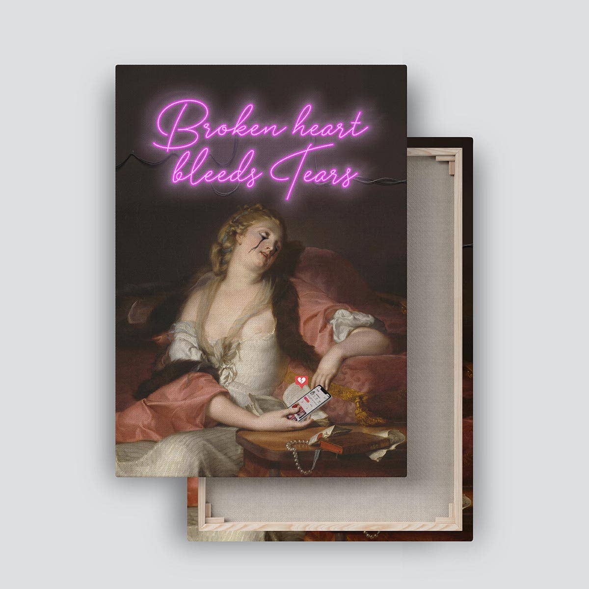 Dikhotomy - Wholesale Art Print - Lienzo impreso de corazón roto1