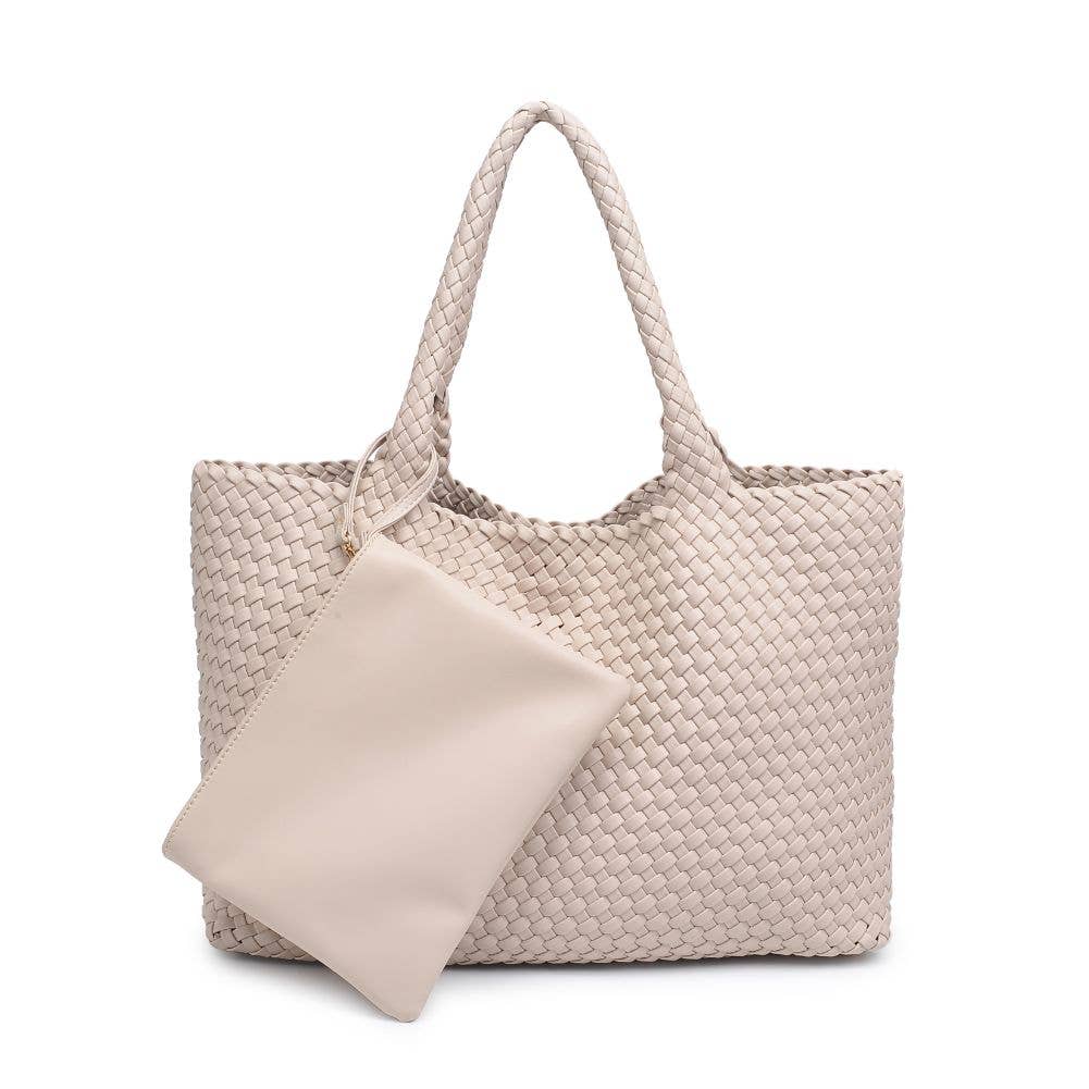 Moda Luxe - Vendita all'ingrosso Borsa tote - Donna - Borsa tote intrecciata in pelle vegana Solana12
