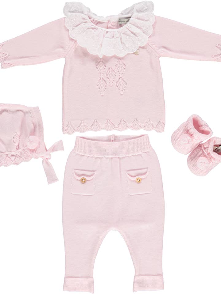 Set rosa per neonata per la vendita all'ingrosso da parte di Piccola Speranza