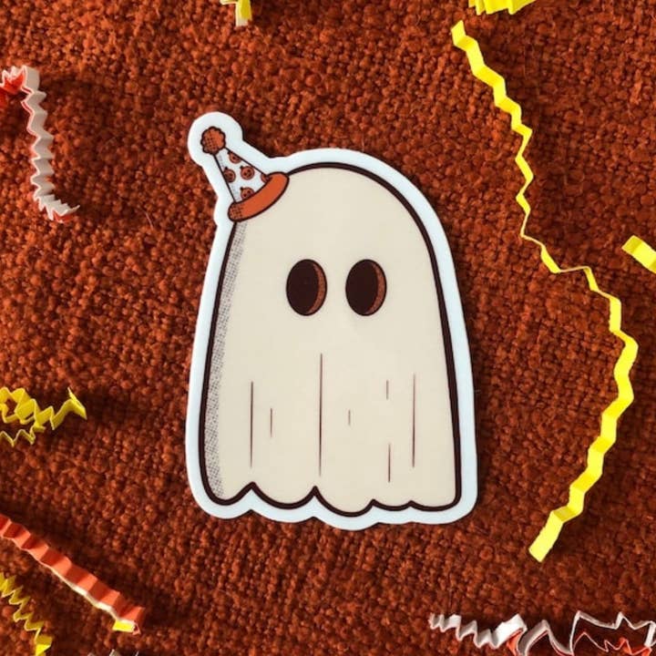 Cute Ghost Sticker | Halloween Sticker | Spooky Cute Sticker | Ghost Sticker for wholesale by Spooky Shake Studios