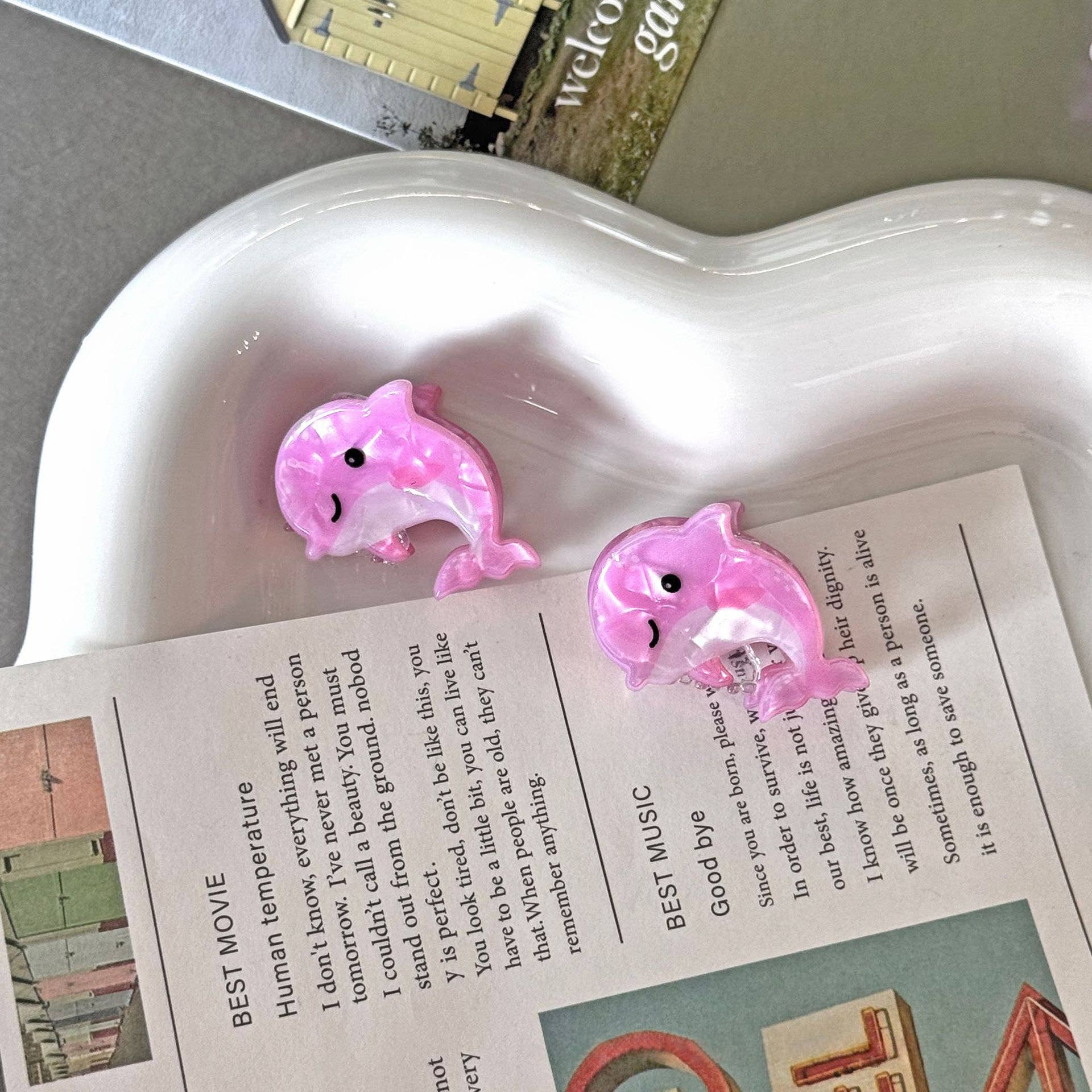 SoapElenGlen - Wholesale Hair Clip - Women's - Marine Animal Series Acrylic Mini Hair Claw Clip5