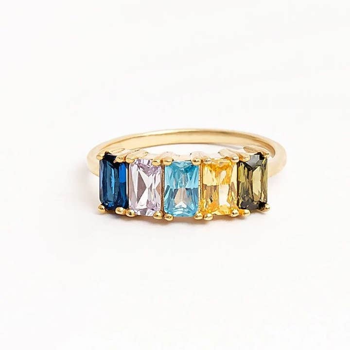 JoyPersonalized - Wholesale Multi-Stone Ring - Family Birthstone Rings, Birthstone Ring, Gemstone Rings