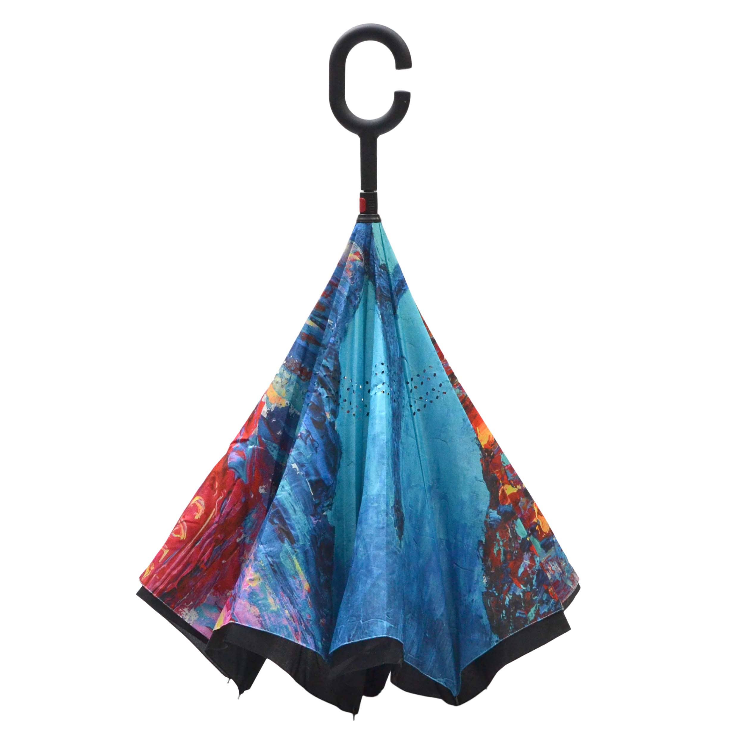 Calla Products – wholesale Paraply - Unisex – Inverterat paraply – Topsy Turvy-design, unika tryck27