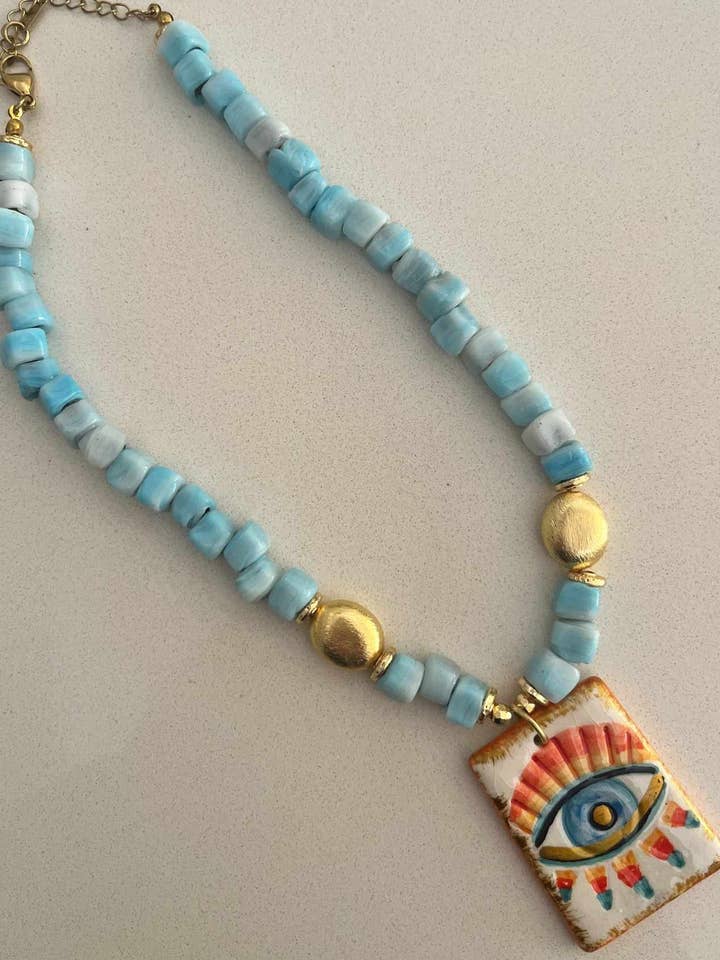 Bodrum Eye Necklace for wholesale by Patara Life