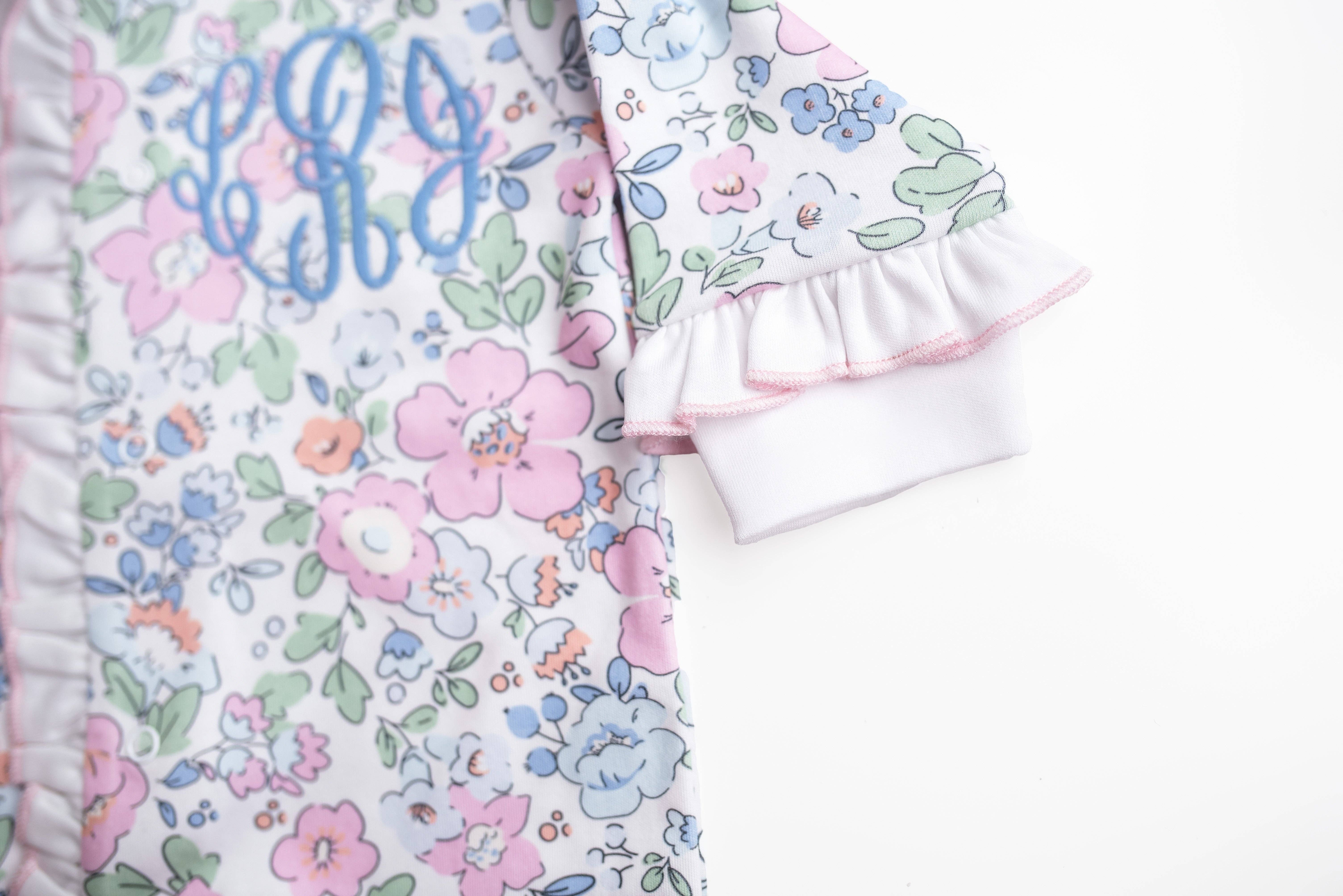 SK Blanks - Wholesale Jumpsuit - Baby - Floral Footie or Gown5