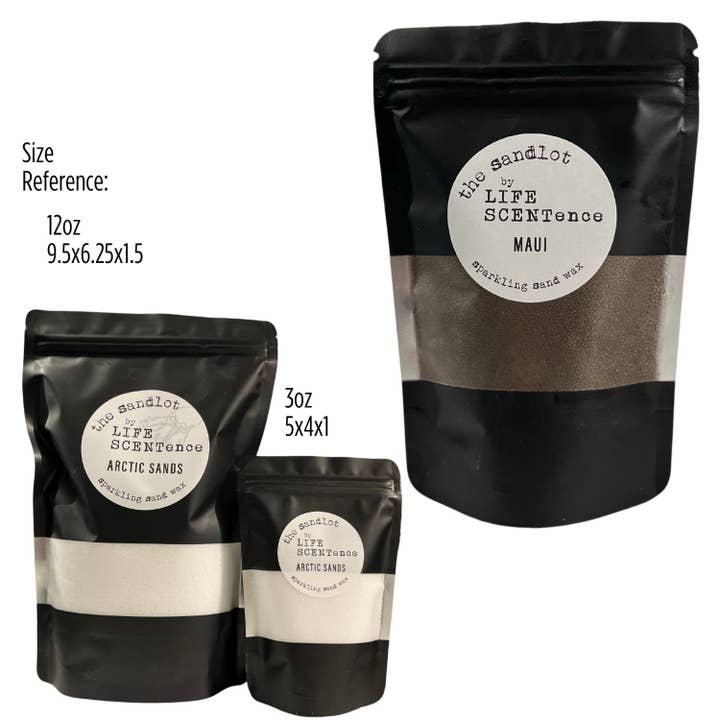 Maui Sandlot Sparkling Sand Wax 2 Sizes Available for wholesale by Life SCENTence
