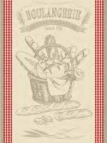 French jacquard tea towel PAIN for wholesale by T.O.P.I imports