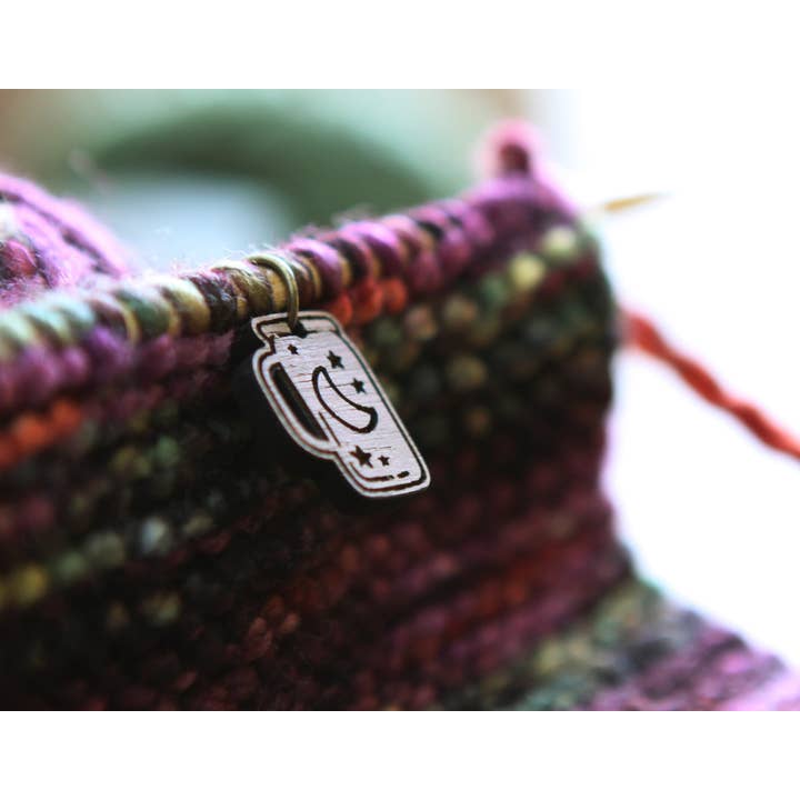 Sunrise Grove - Wholesale Knitting/Crochet Supplies - Apothecary Knitting Stitch Markers Walnut Set of 66