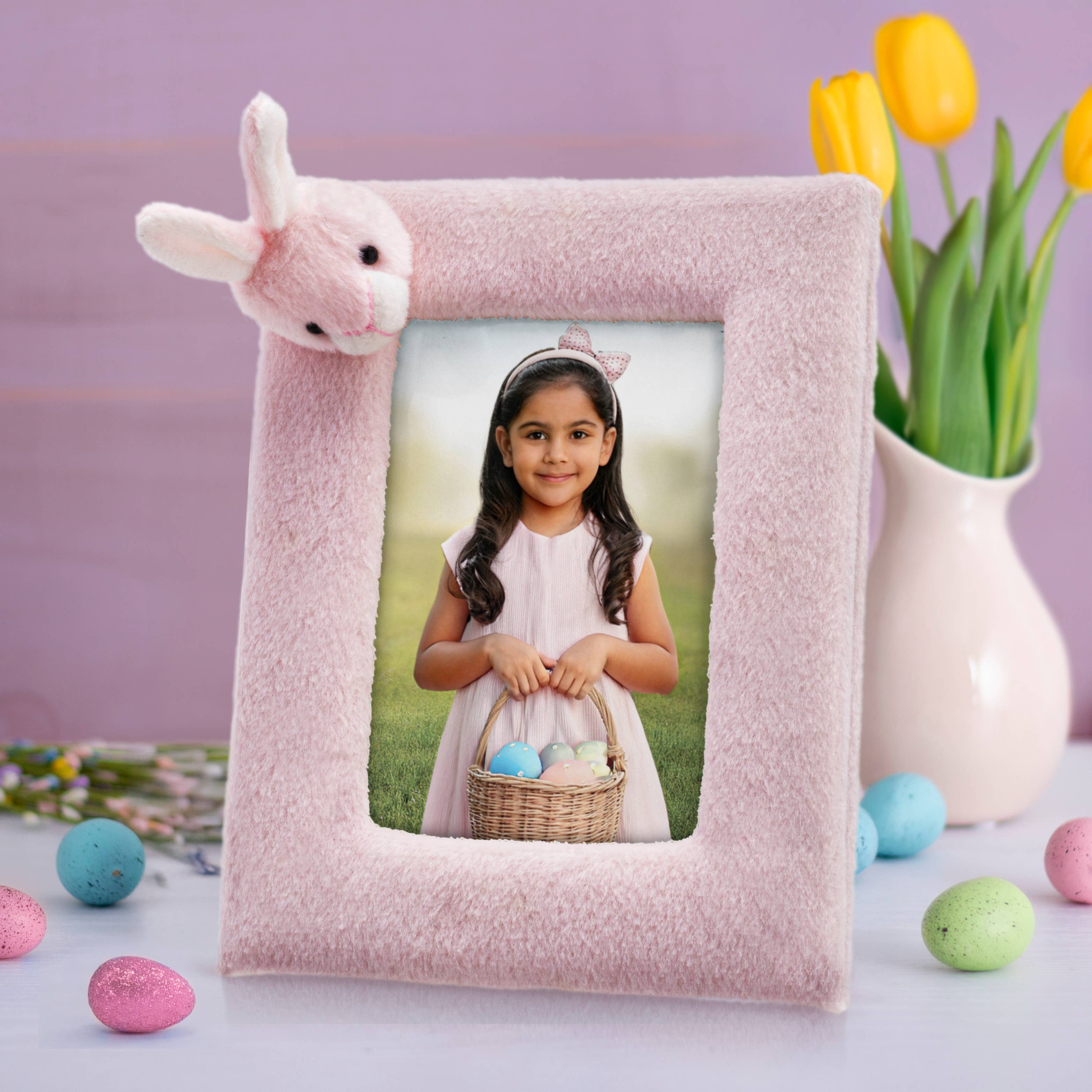 Neil Enterprises - Wholesale Picture Frame - Soft Touch Bunny Picture Frame & Keychain4