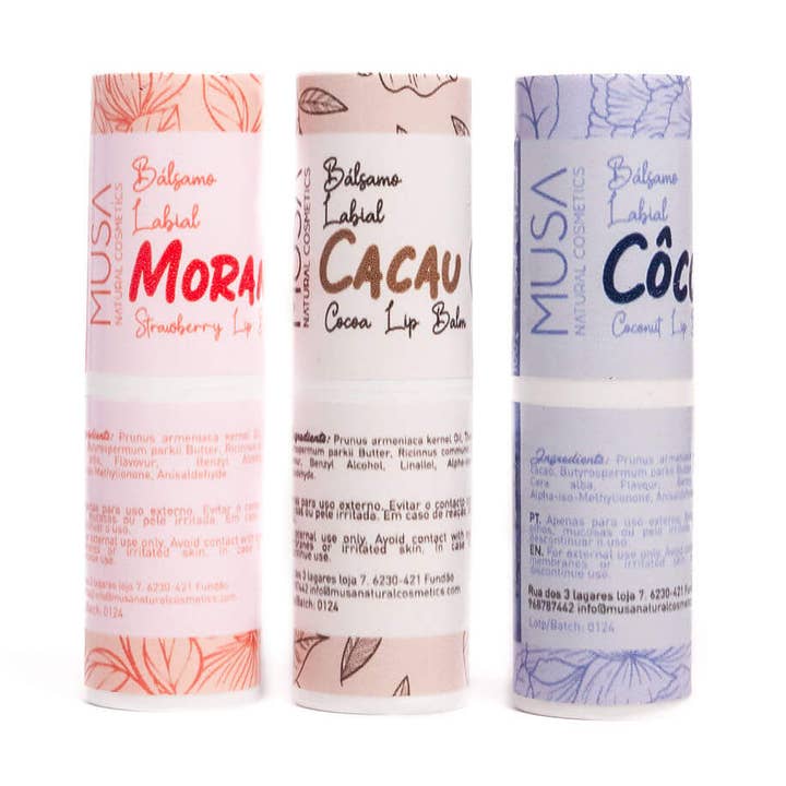 MUSA Natural Cosmetics - Wholesale Lip Balm - Moisturizing Lip Balm w/Refill6