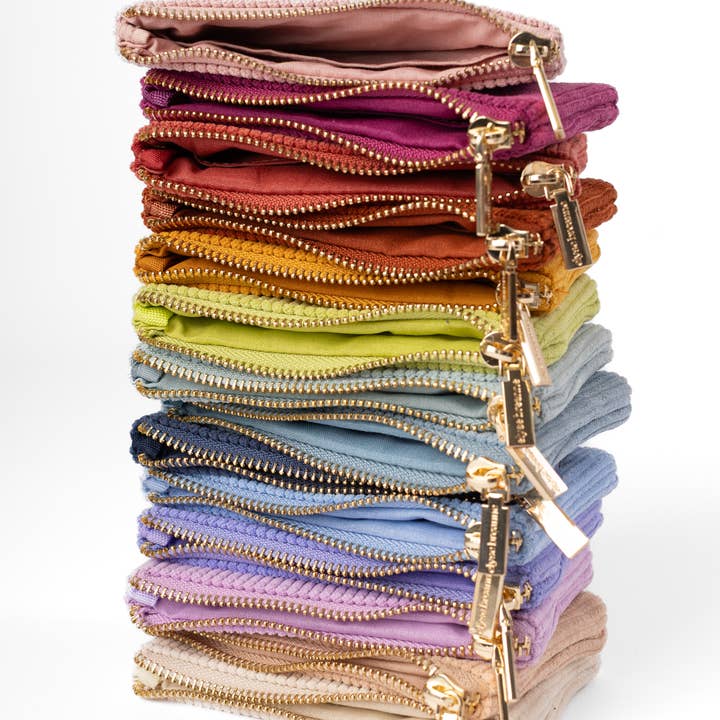 Corduroy Coin Pouch for wholesale by Elyse Breanne Design