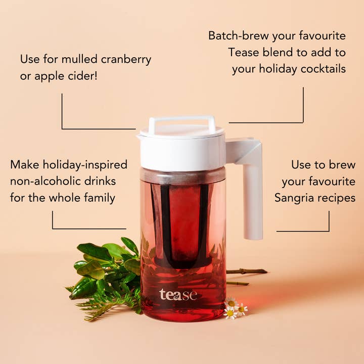 Tease | Wellness Tea Blends + Accessories - Wholesale Pitcher - Cold Brew Tea & Coffee Pitcher, Everyday Kitchen Essential2