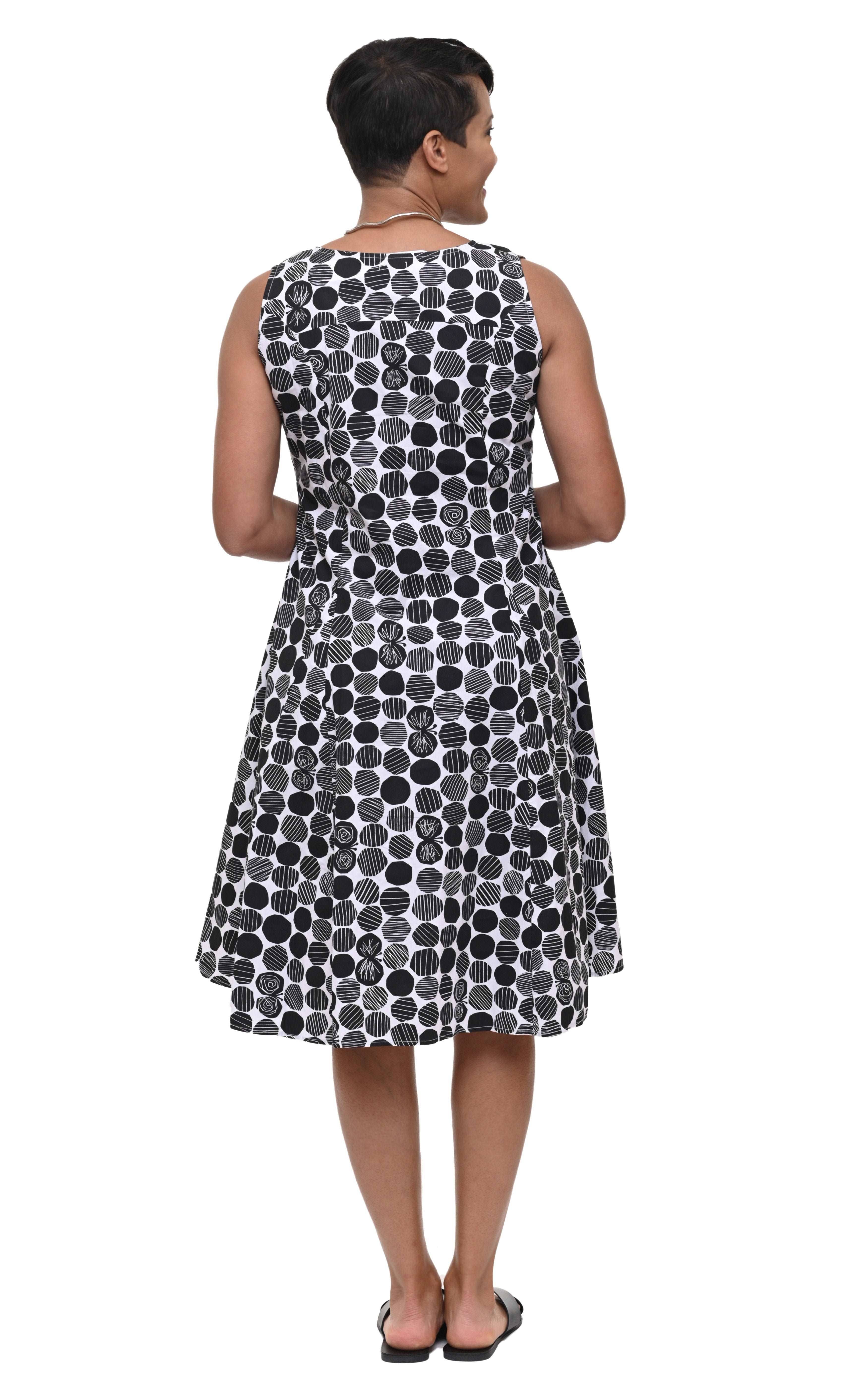 Tulip Clothing - Wholesale Jurk - Dames - CV656 Poppie Jurk in Witte Marmer*2