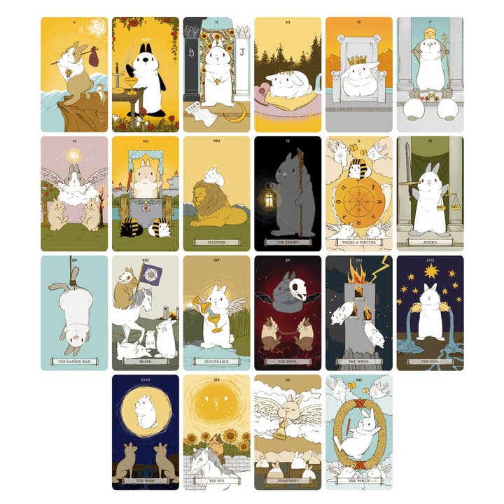 Vermilion Collection - Venta al por mayor Cartas del tarot - Tarot del Mundo de los Conejitos8