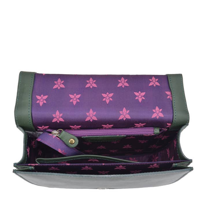 Anuschka | Vanya Lara (USA) - Wholesale Crossbody Bag - Women's - Hand-Painted Leather Flap Crossbody - 6942