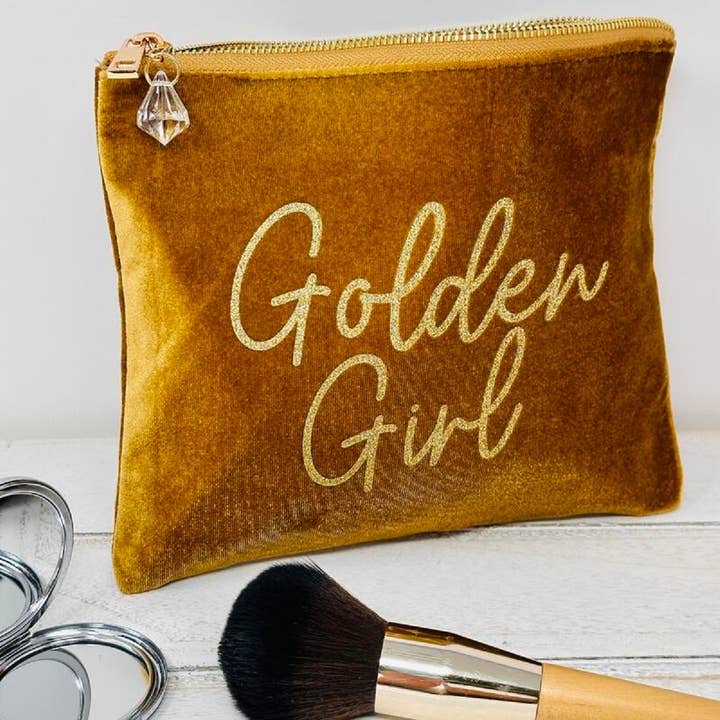 Golden Girl Make Up Bag for wholesale by Lovethelinks Ltd