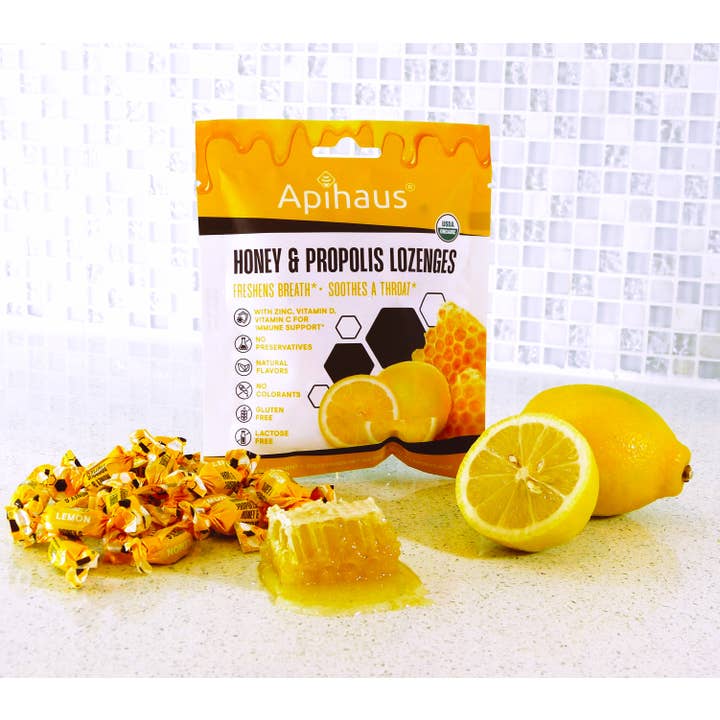 Vando Naturals - Wholesale Lozenges/Cough Drops - Apihaus Honey and Propolis Lozenges Lemon Flavor 20 pcs3
