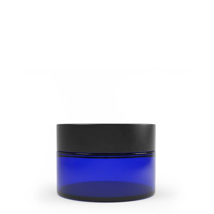Matrix Aromatherapy - Wholesale Jar - 1oz Blue Glass Jar2