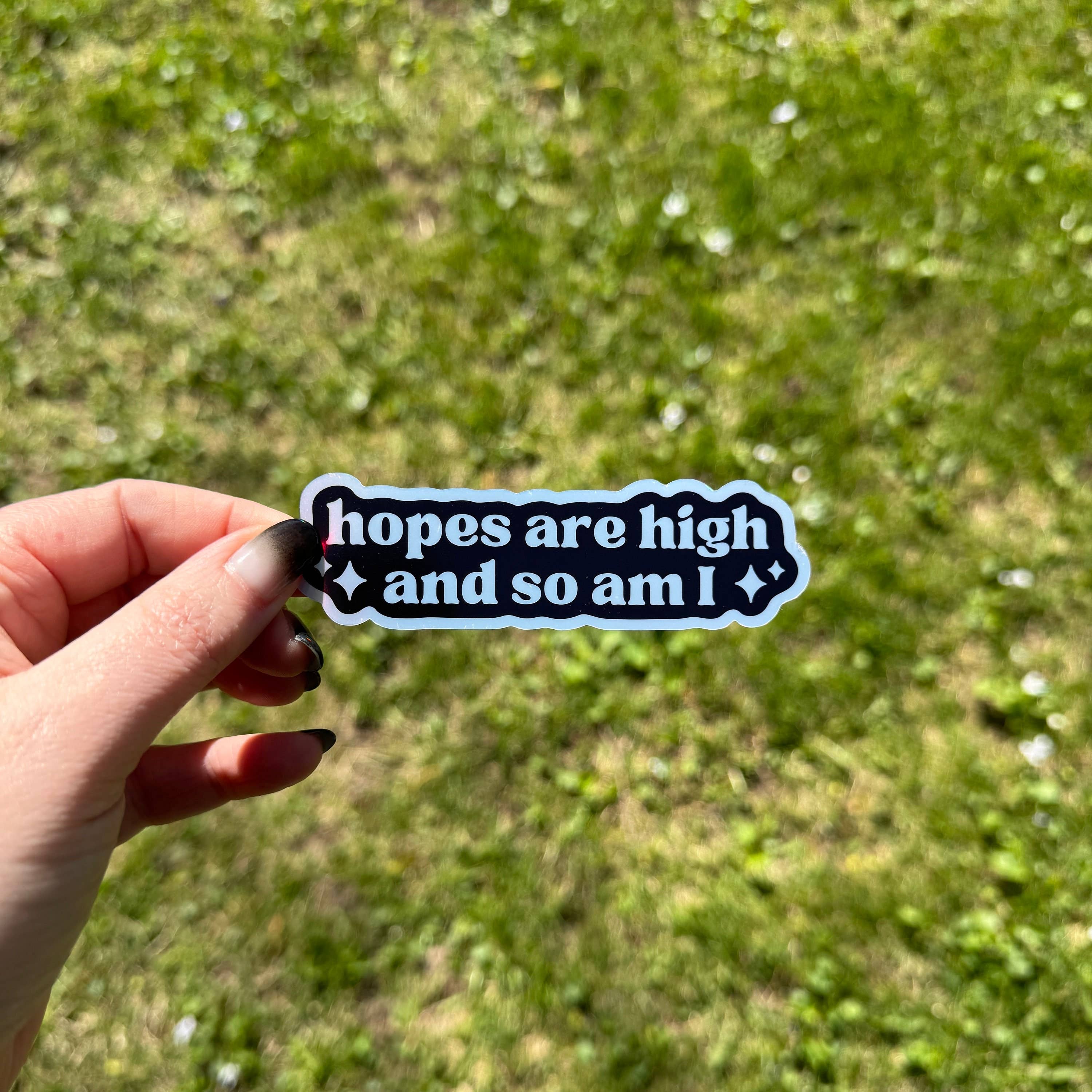 Hawburns Studio - Wholesale Sticker - Hopes Are High Water Proof Tumbler Bottle Stoner 420 Gift0