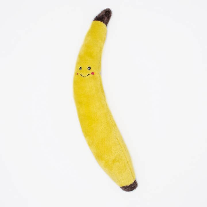 Jigglerz® - Banana - Plush Dog Toy for wholesale by ZippyPaws
