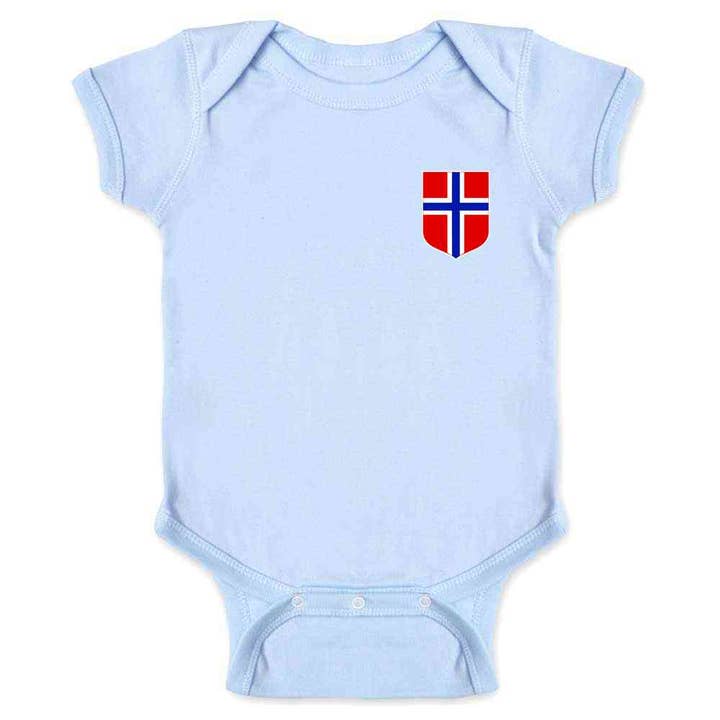 Maillot de l'équipe nationale de football de Norvège Body bébé norvégien pour la vente par Pop Threads