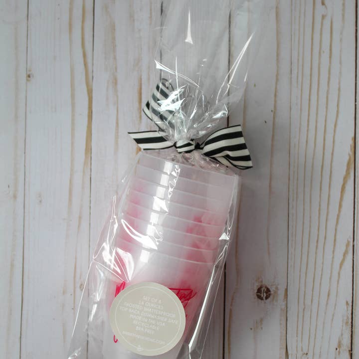 Birdie Mae Designs - Wholesale Disposable Cup - Margaritas with my Señoritas | Frosted Acrylic 16oz Set of 85