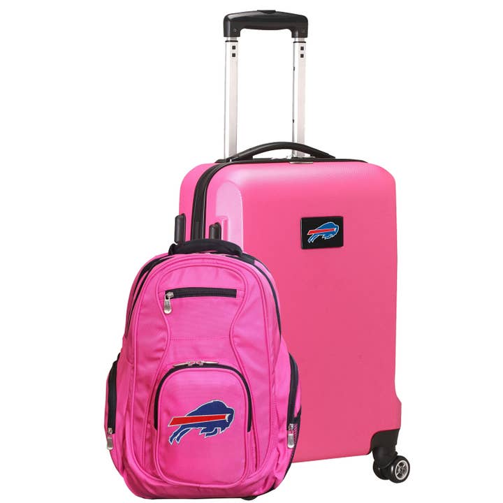 Mojo Licensing - Wholesale Luggage - NFL Buffalo Bills Deluxe 2 Piece Backpack & Carry-On Set2