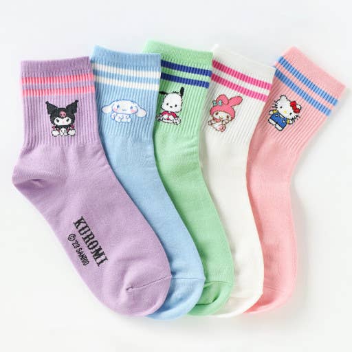 Sanrio Cotton Ankle 2 line Soft Cotton Socks for wholesale by K-Wonderland