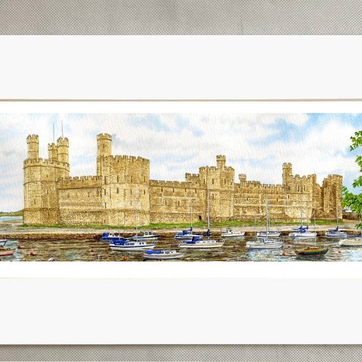 Caernarfon Castle, print for wholesale by Robinson Collection