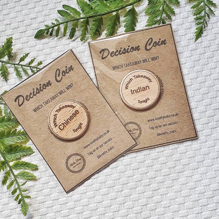 Knotty_baby – wholesale Keepsake coin/token – Personalised Takeaway coin, Decision Coin, Gifts, Flip Coin,1