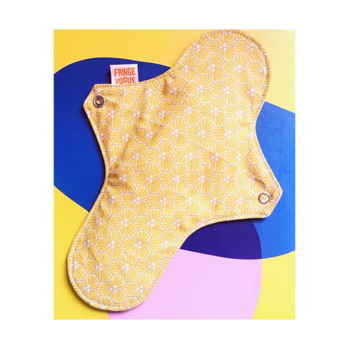 Fringe Vogue - Wholesale Menstrual Pad/Liner - Eco-friendly sanitary napkin - Japanese pattern yellow6