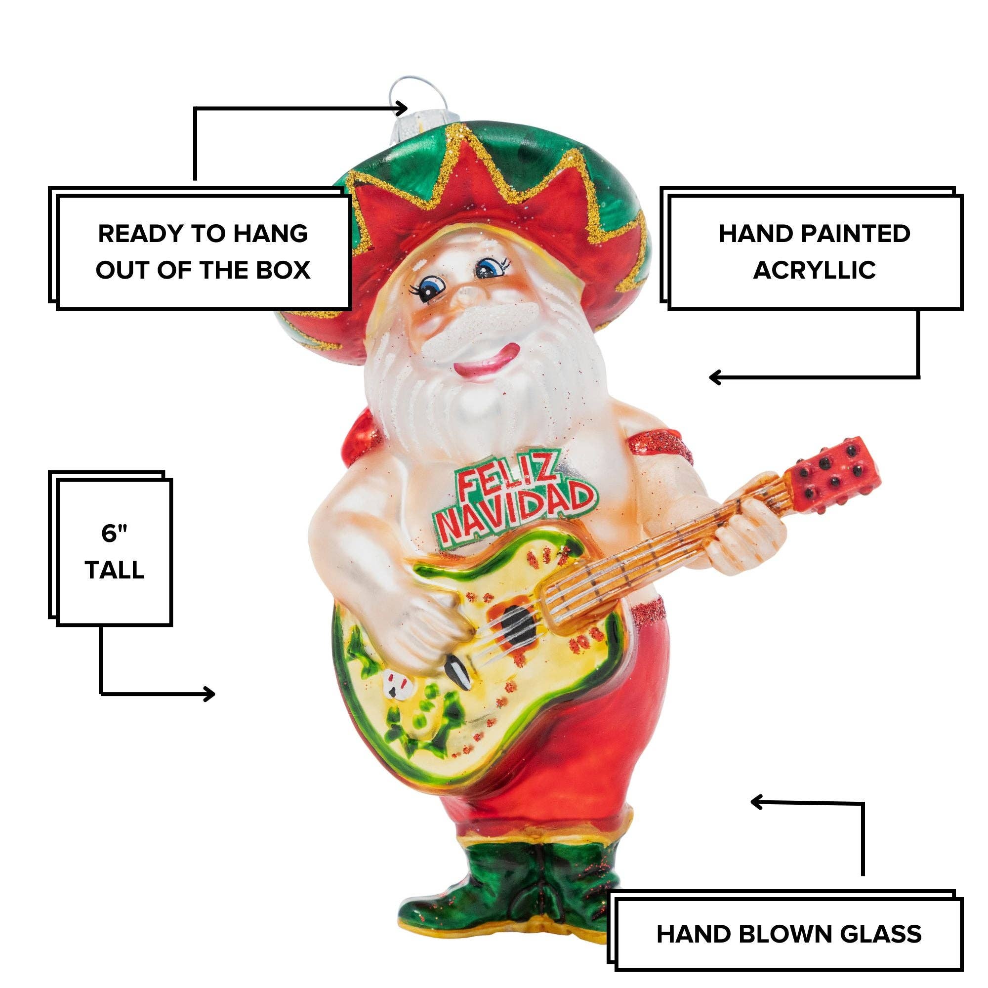 Cheeky Ornaments - Wholesale Ornament - Papa Noel2