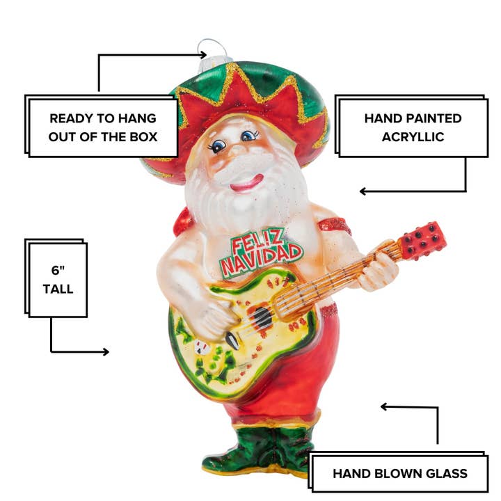 Cheeky Ornaments - Wholesale Ornament - Papa Noel2