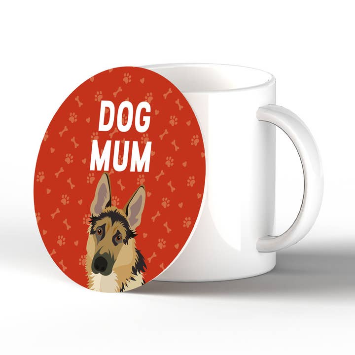 P6371 - Pastor Alemão Mão Dog Kate Pearson Ilustração Ce por atacado de Vivid Squid Wholesale