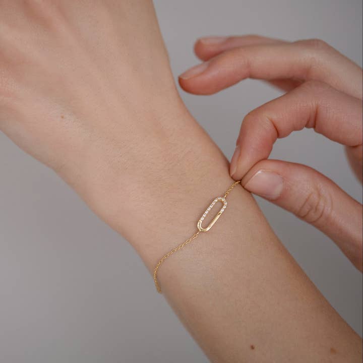 oro Pulsera "Ava" de venta al por mayor en Faire