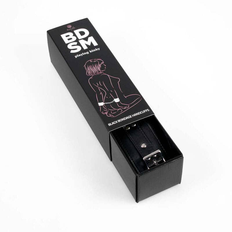 Lingerie Harness Boutique di DeGioannis Samuele - Wholesale Sex Toy - SECRETPLAY - MANETTEBLACK BONDAGE BDSM COLLECTION4