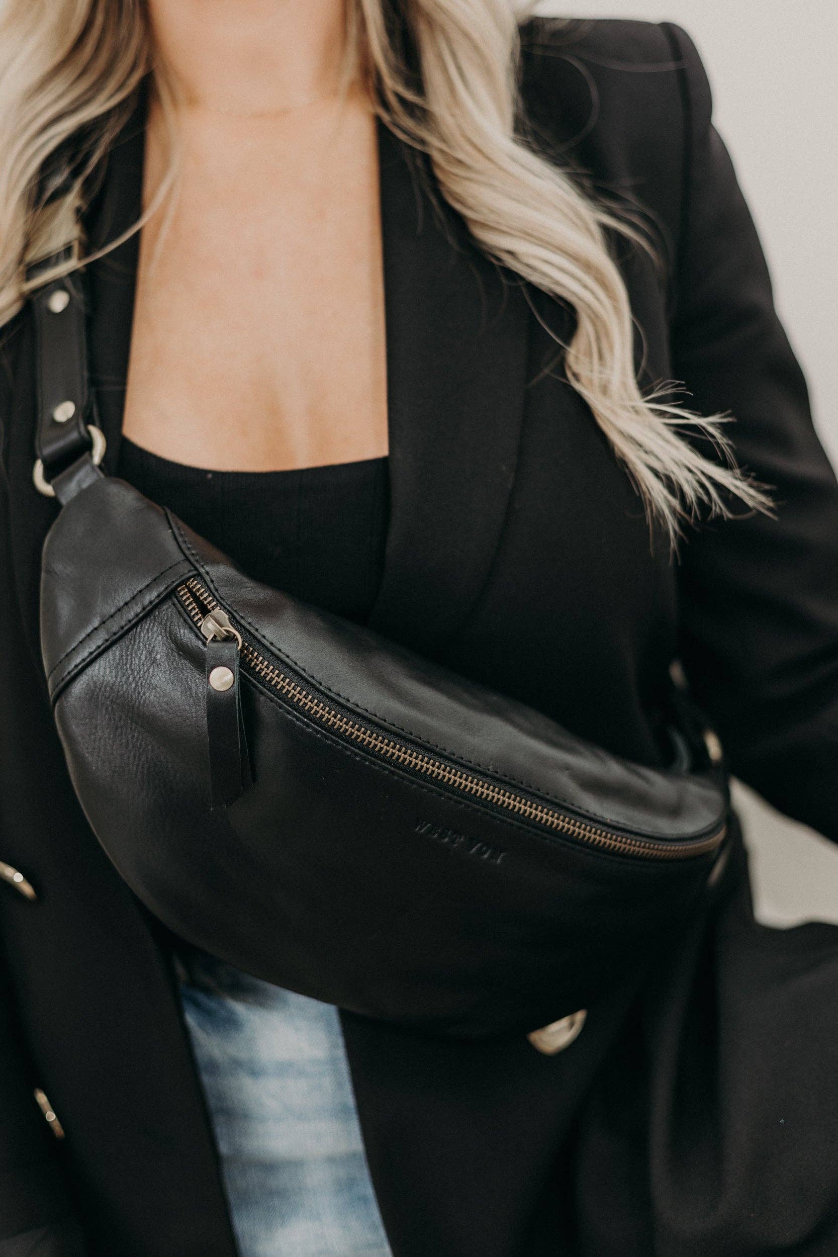 WEST VON - Vente Sac ceinture – femme - Indie | Grand sac à bandoulière essentiel | Sac banane | Sac à bandoulière1