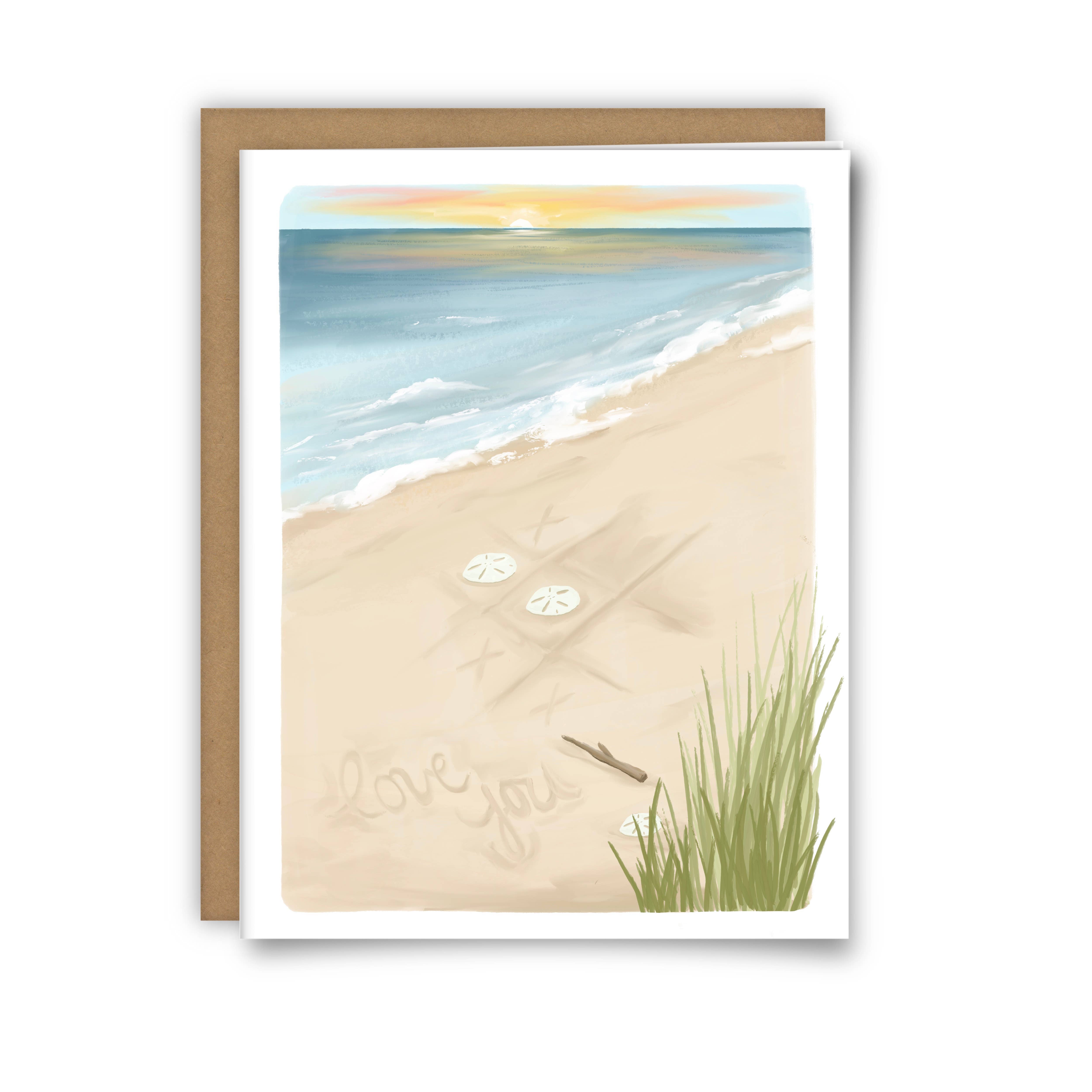 25 Sweetpeas - Wholesale Valentine's Day Card - Valentines Day Card for the Beach Lover, Coastal Valentine