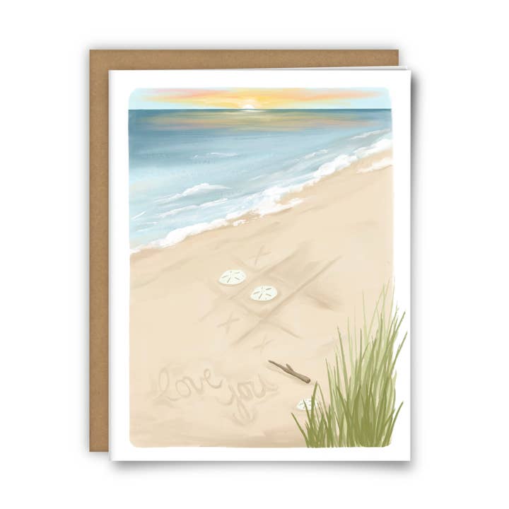 Valentines Day Card for the Beach Lover, Coastal Valentine for wholesale by 25 Sweetpeas