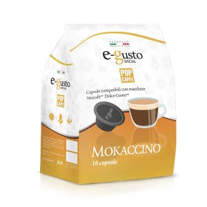 POP CAFFE' E-GUSTO DRINKS - MOKACCINO
100% made in Italy for wholesale by POP CAFFE'
