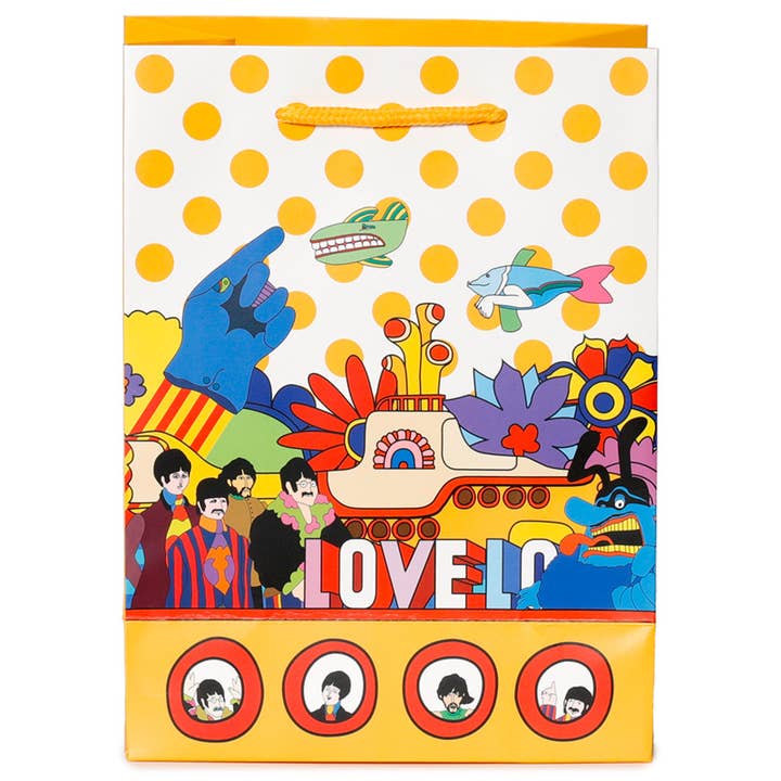 Puckator Ltd - Wholesale Gift Bag - The Beatles Yellow Submarine LOVE Gift Bag - Medium