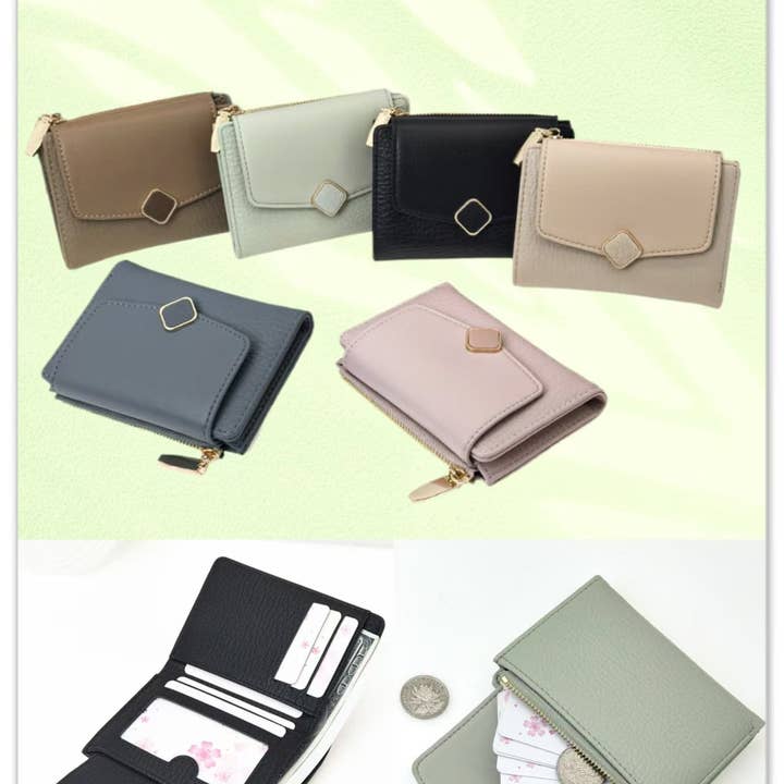 MiMi Wholesale - Wholesale Wallet - Women's - M6601 Linda Small Zip and Fold Wallet1