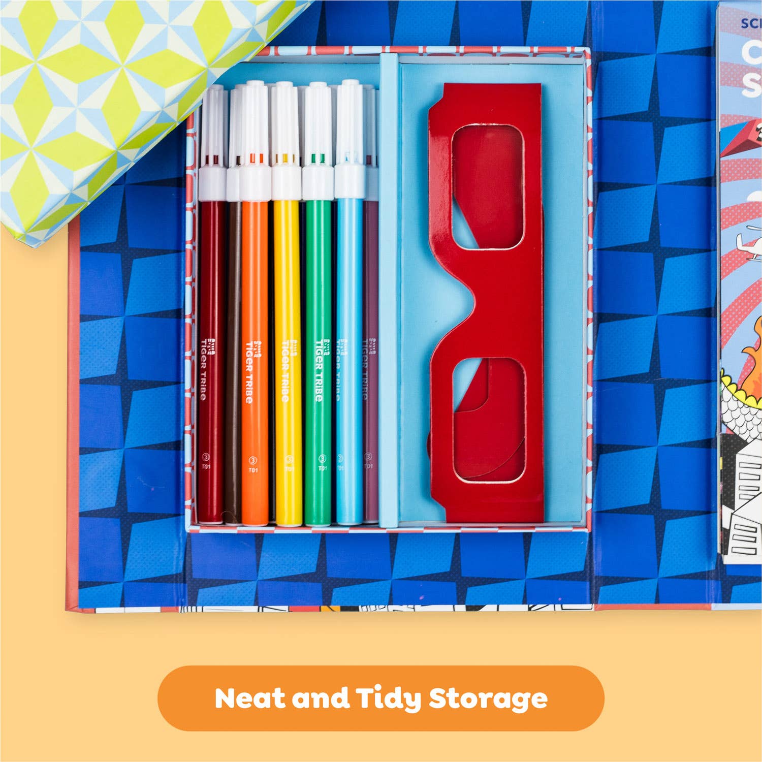 Tiger Tribe - Wholesale Coloring & Activity Book - Kids & Baby - 3D Coloring Set - Sci Fi Fun3