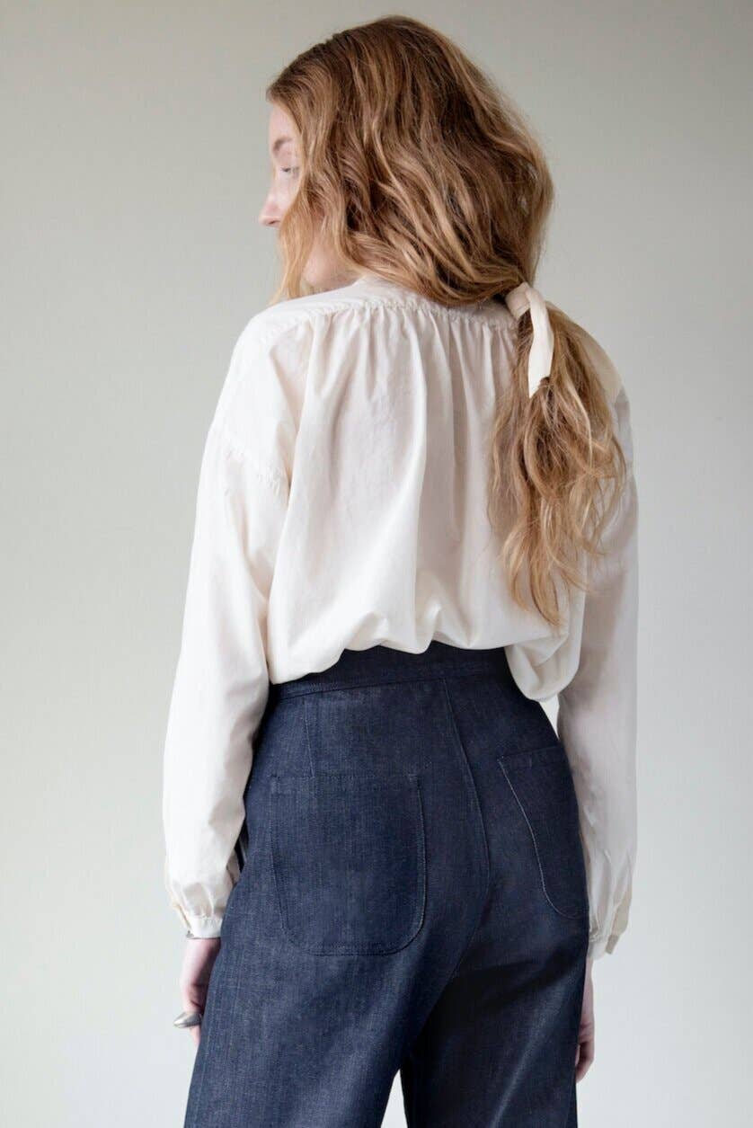 UQNATU - Wholesale Button Down Shirt - Women's - Long Sleeve Smock Organic Batiste0