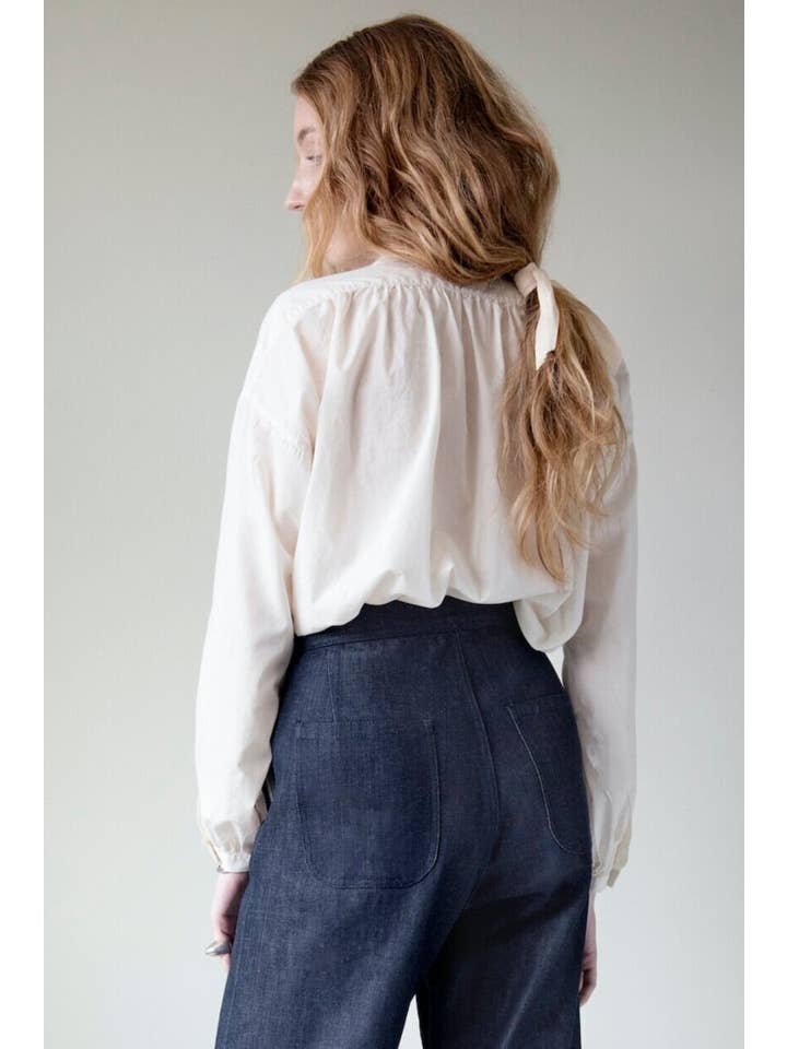 UQNATU - Wholesale Button Down Shirt - Women's - Long Sleeve Smock Organic Batiste