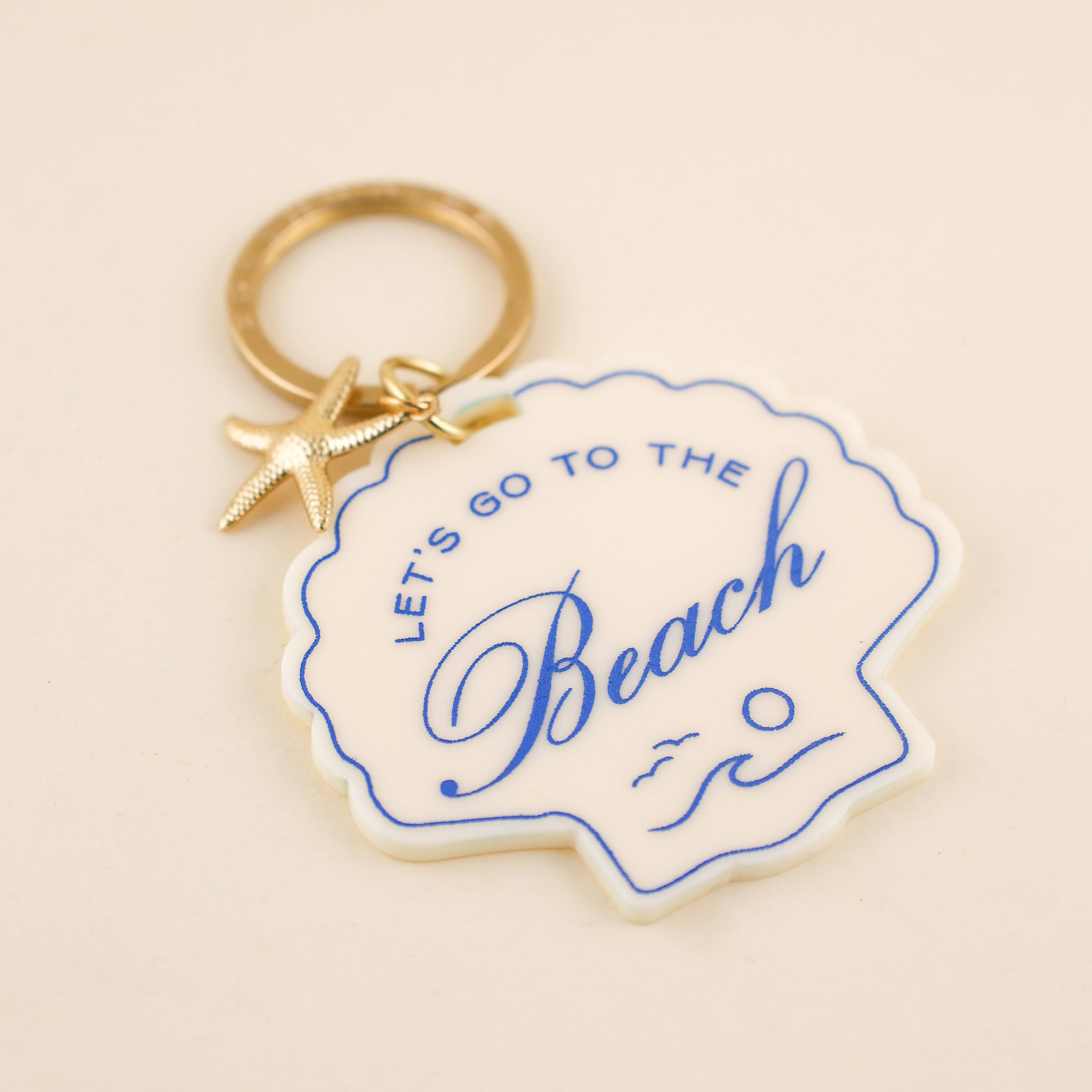 Freshwater Curated Goods - Wholesale Keychain - Women's - Beach Seashell Charm Keychain1