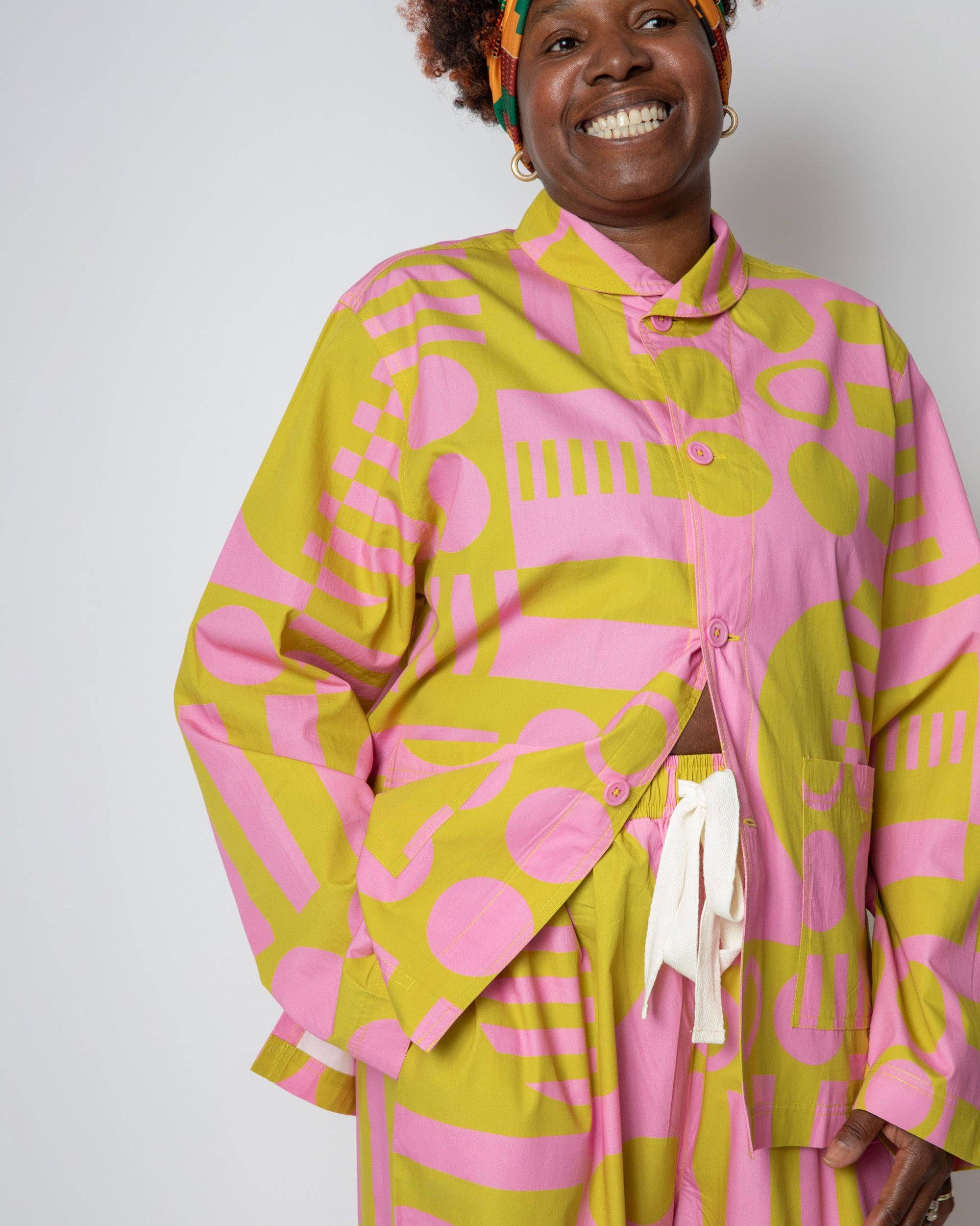 Irregular Sleep Pattern – wholesale Jacket – Women's – Paradox Pyjama Jacket in Wasabi1