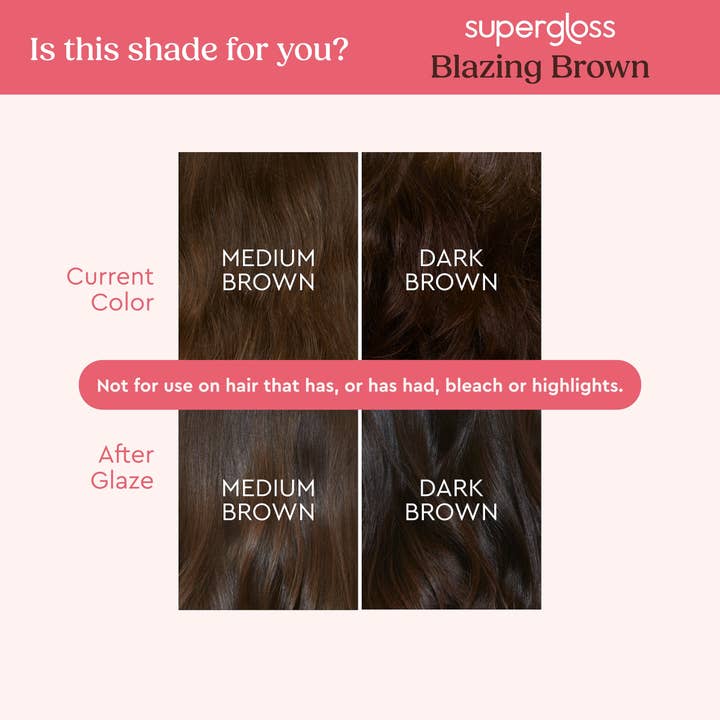 Glaze Hair - Wholesale Hair Dye - Glaze Supergloss Color Depositing Hair Gloss-Blazing Brown