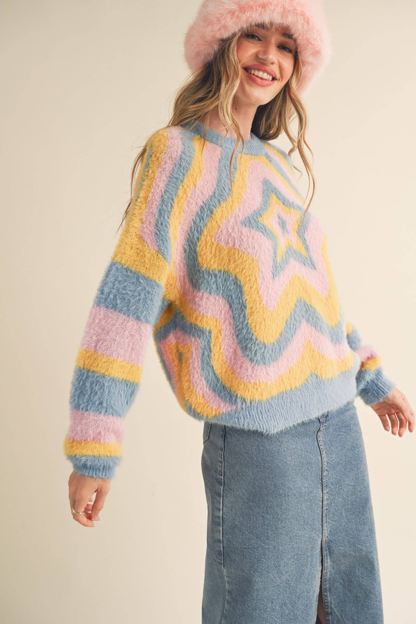 &MERCI - Wholesale Knit Sweater - Women's - SWEATER MSW10415