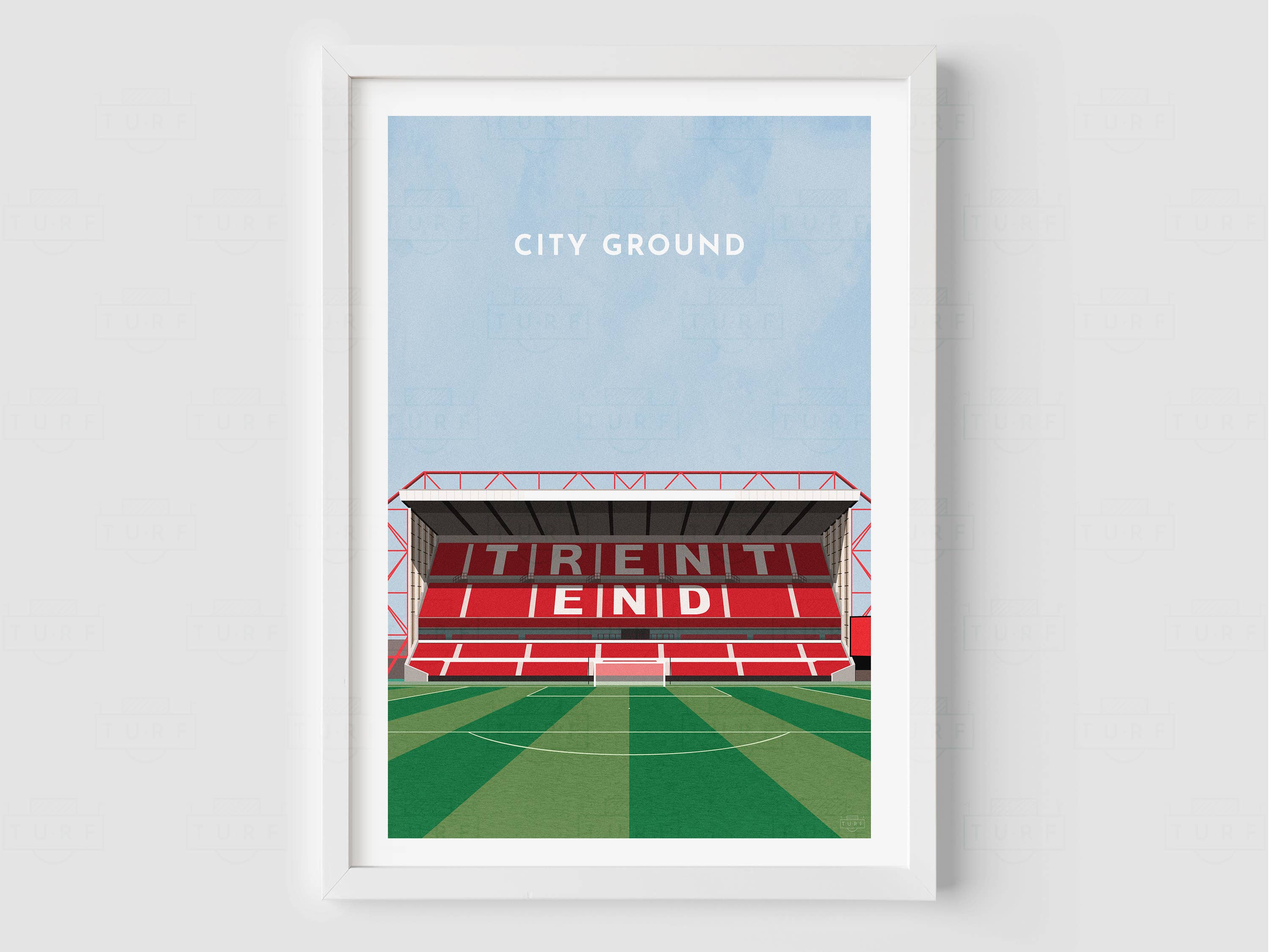 Turf Football Art – wholesale Art print – Any Football Stadium - Contemporary Illustrated Art Print5